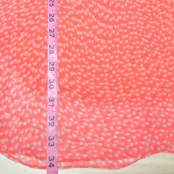 Rory Beca  Mini Silk Dress Neon Pink Orange Small - Picture 6 of 8